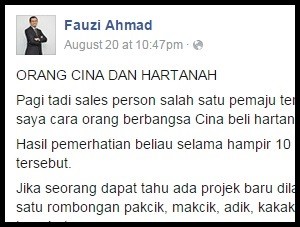 Apa Strategi Pelabur Cina Beli Banyak Hartanah