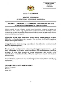moratorium pinjaman sewa beli